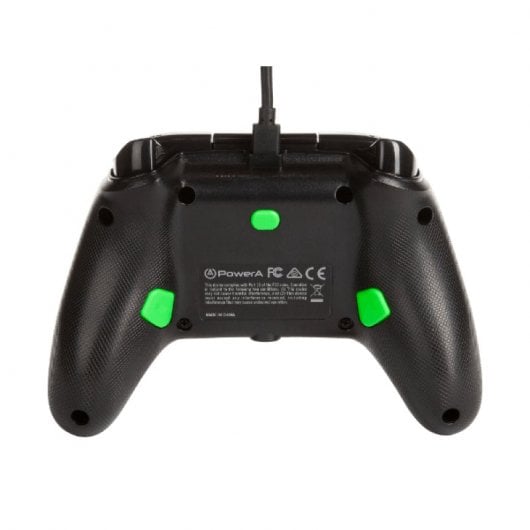 Power A Mando con Cable Hint Negro/Verde para Xbox Series X / S / Xbox One / PC
