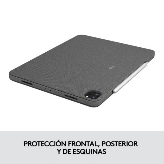 Custodia con tastiera Logitech Combo Touch grigia per iPad Pro 12,9" (5a/6a generazione)