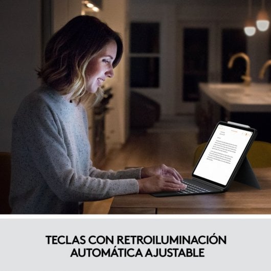 Étui clavier Logitech Combo Touch gris pour iPad Pro 12,9" (5e/6e génération)