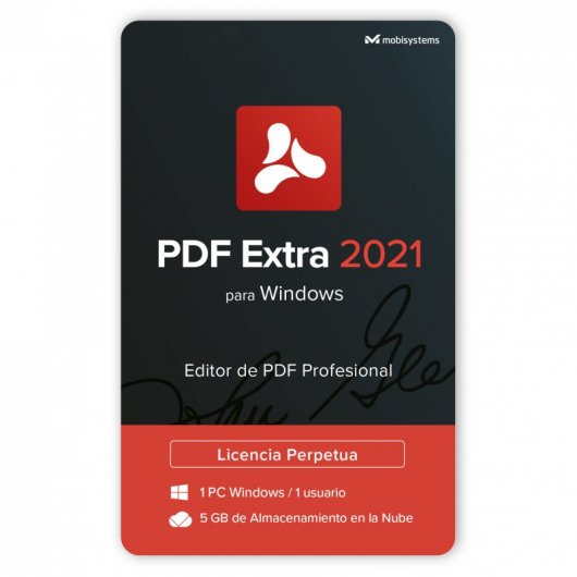 MobiSystems PDF Extra 2021 Editor de PDF Profesional. Licencia Permanente
