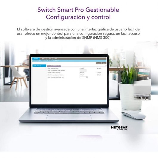 Netgear GS716T-300EUS Switch 16 ports Gigabit + 2 SFP
