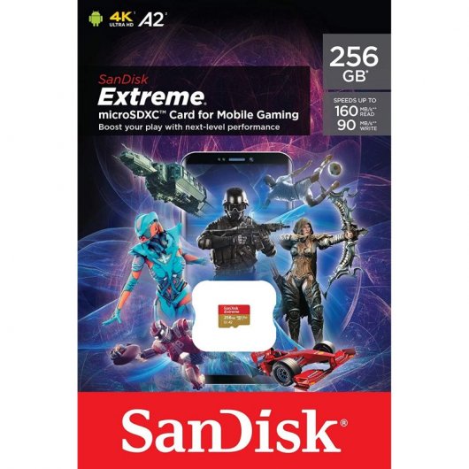 SanDisk Extreme MicroSDXC 256GB UHS-I U3 V30