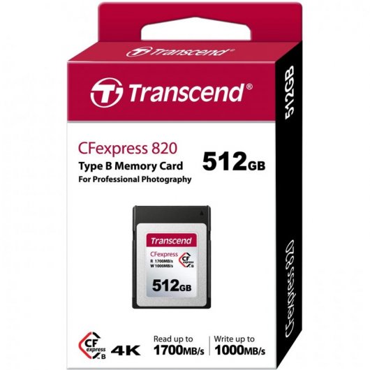 Carte Transcend CFExpress 512 Go