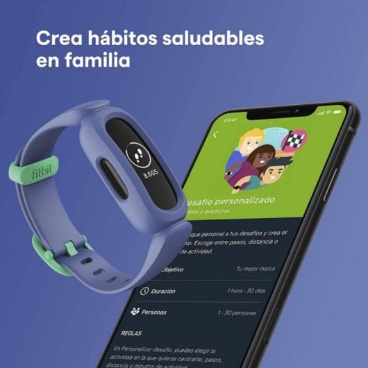 Bracelet d'activité Fitbit Ace 3 Bluetooth PMOLED Bleu Vert autonomie 8 jours suivi activité enfant