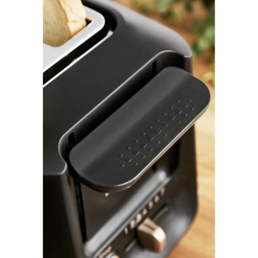 Tostadora Tefal Includeo TT5338 2 Ranuras 850W 7 Niveles Bandeja Recogemigas Negra