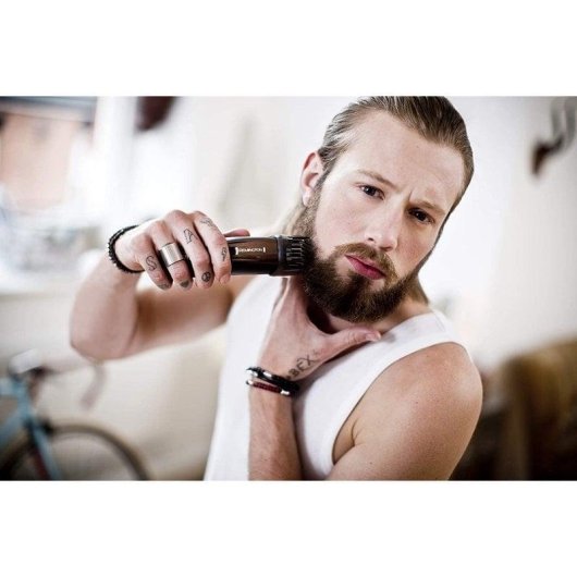 Máquina de Cortar Barba Profissional Remington MB4046 Sem Fios 90min 35mm 3 Pentes Lâminas Titânio