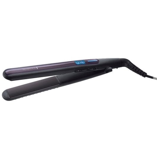 Prancha de Cabelo Cerâmica 2 em 1 Remington Pro-Sleek and Curl S6505 230ºC Visor LCD Desligamento Automático Preto