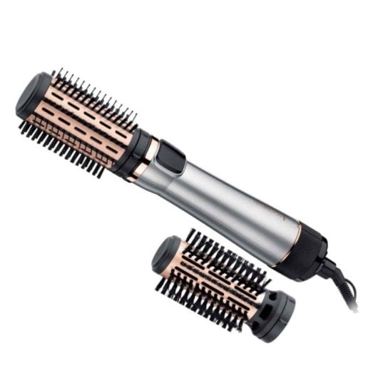 Brosse Soufflante Remington Keratin Protect AS8810 1000W Céramique Kératine 2 Températures Air Froid Rotation Accessoires Gris Rose