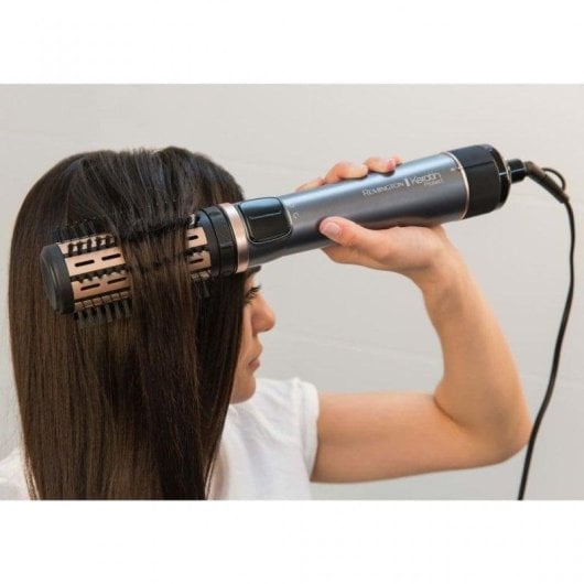 Spazzola Modellante Remington Keratin Protect AS8810 1000W Ceramica Cheratina 2 Temperature Accessori Aria Fredda Argento Oro