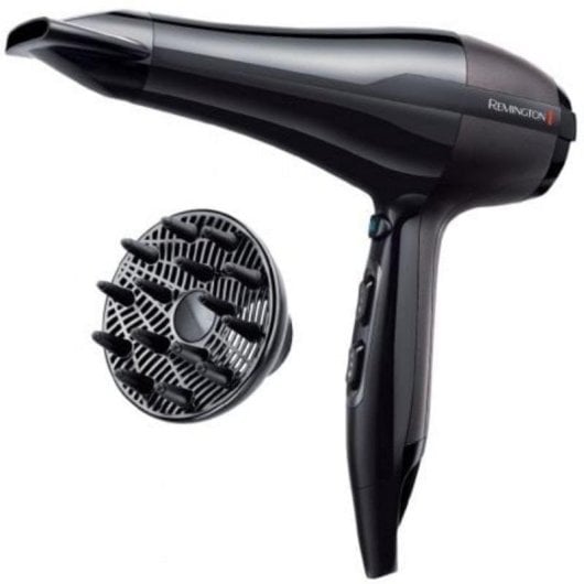 Secador de Cabelo Iónico Profissional Remington Pro-Air AC5999 2300W 3 Temperaturas 2 Velocidades com Acessórios Preto