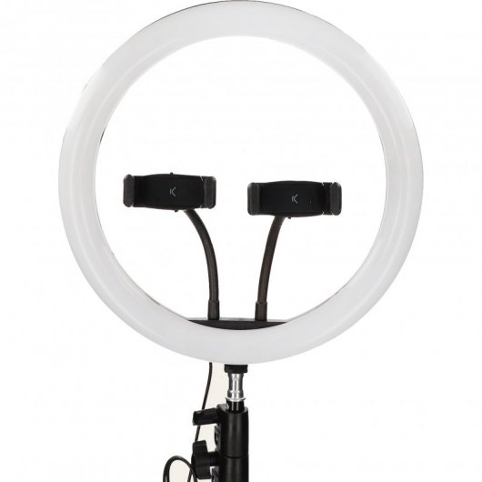 Mobile Tech Kit Studio Live Remote Aro de Luz 12" com Tripé Chão 1.6m para Smartphone + Comando