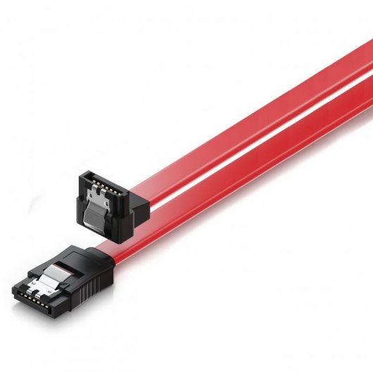 Ewent Cable SATA3 Acodado 50cm Rojo