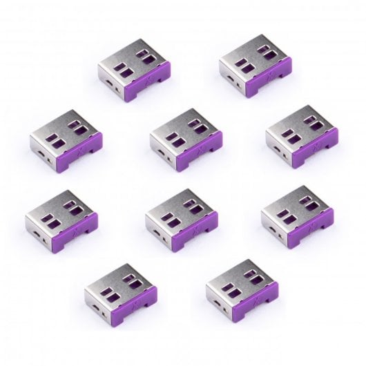 Smart Keeper Pack 10 Verrous de Port USB Lilas