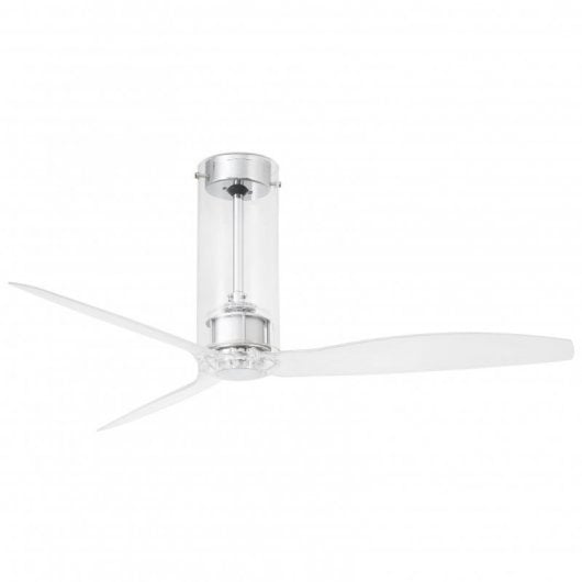 Faro Tube Fan Deckenventilator mit Fernbedienung, 32 W, transparent