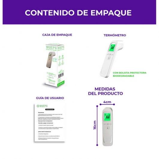 Wueps Termómetro Infrarrojo sin Contacto