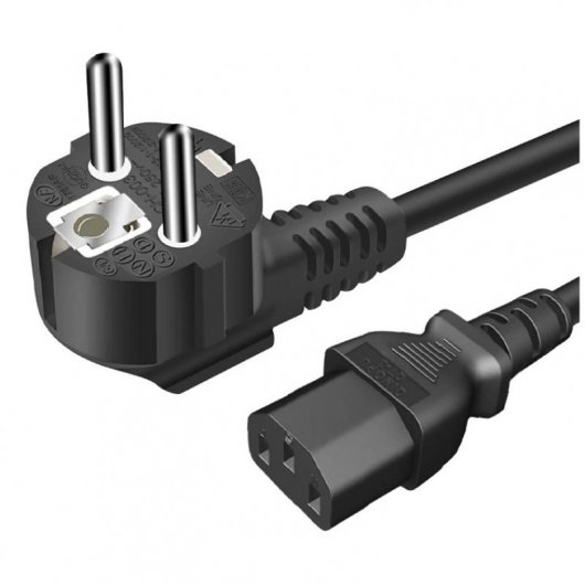 Extrastar Cable de Alimentación Schuko 1.5m Negro