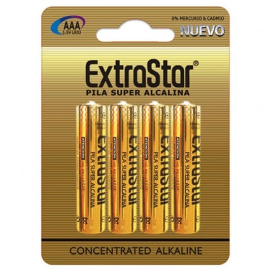Extrastar Pack 4 Pilas Alcalinas AA LR06