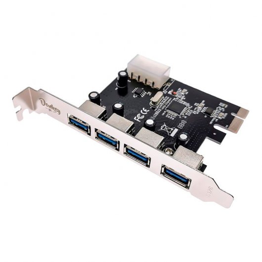 Donkey Pc DONKPCIE4P Tarjeta PCIe 4 Puertos USB 3.0