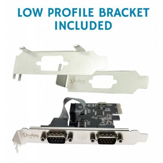 Donkey Pc DONKPCIE2S Tarjeta PCIe 2 Puertos de Serie