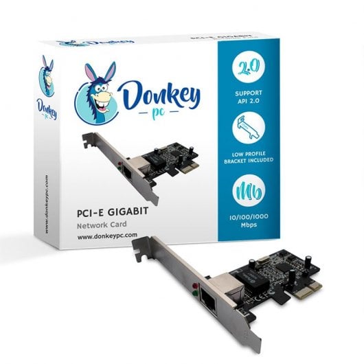 Donkey Pc DONKPCIE1000 Placa PCIe Porta RJ-45 Gigabit