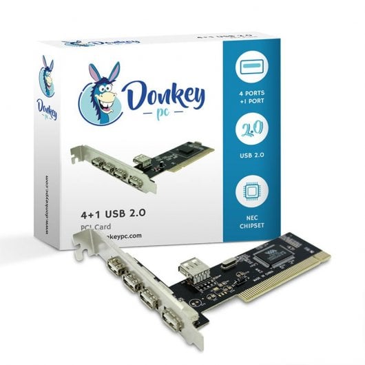 Donkey Pc DONKPCI4P Tarjeta PCI 4 Puertos USB