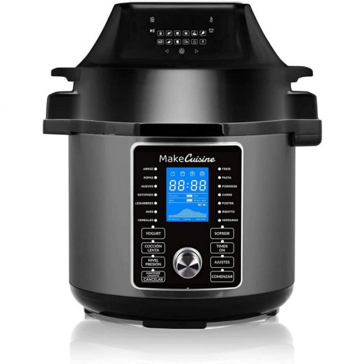 MakeCuisine Topchef Olla Eléctrica a Presión 2 en 1 Negra