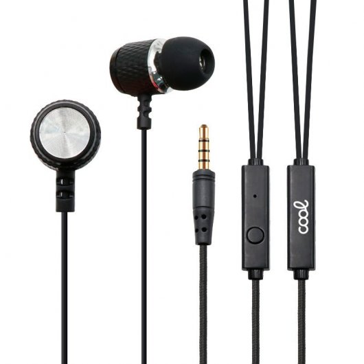 Fantastiche cuffie stereo metalliche da 3,5 mm con microfono nere