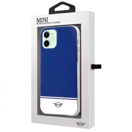Coole blaue Mini Cooper Lizenzierte Hülle für iPhone 12/12 Pro