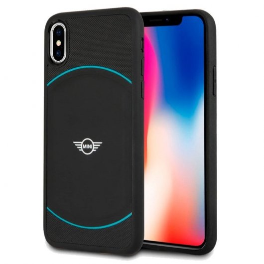 Cool Funda Licencia Mini Cooper Negro para iPhone X/iPhone XS