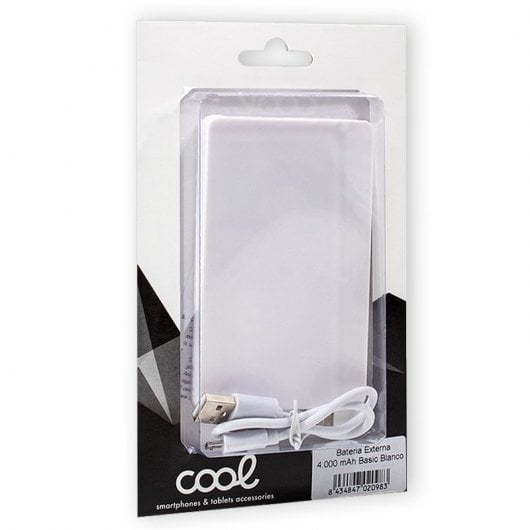 Cool Power Bank 4000 MAh Blanca