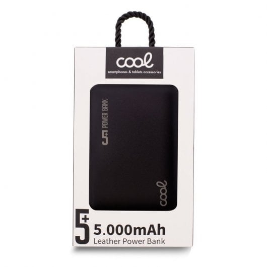 Cool Power Bank 5000 MAh Pelle Nera