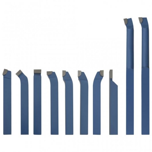 VidaXL Juego Herramientas de Torneado de Carburo 10x10mm 11 Piezas