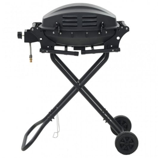 VidaXL Barbacoa Portátil de Gas Plegable Negra