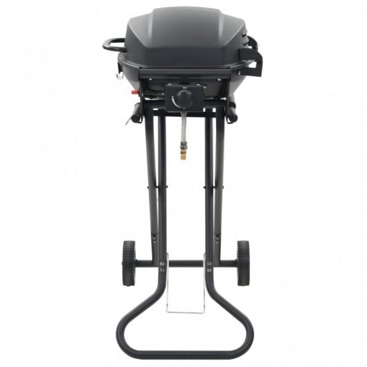 VidaXL Barbacoa Portátil de Gas Plegable Negra