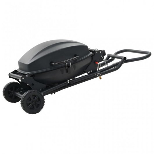 VidaXL Barbacoa Portátil de Gas Plegable Negra