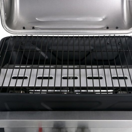 VidaXL Barbacoa Portátil de Gas Negro/Plateado