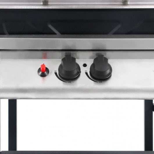VidaXL Barbacoa Portátil de Gas Negro/Plateado