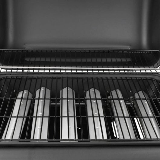 VidaXL Barbacoa de Gas 6 Fogones Negro