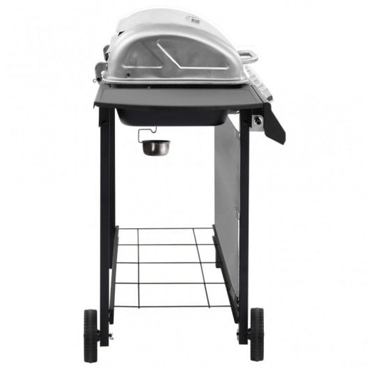 Barbecue à gaz VidaXL 6 brûleurs noir/argent
