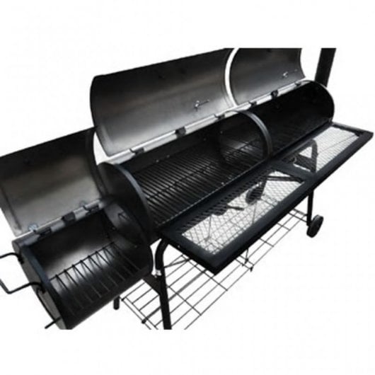 VidaXL Nevada Barbacoa con Ahumador XL Negra