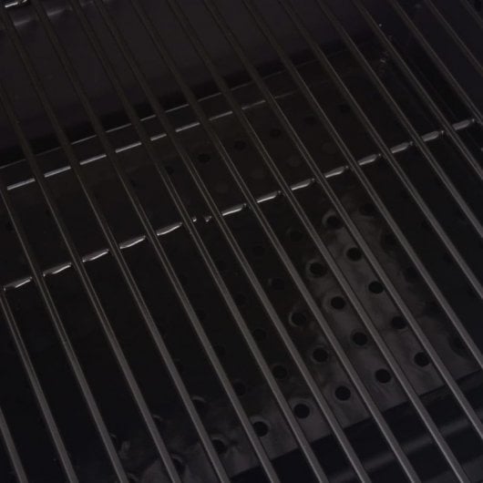 VidaXL Barbacoa con Ahumador de Carbón Negro