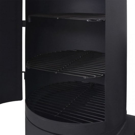 VidaXL Barbecue avec fumoir à charbon XXL Noir