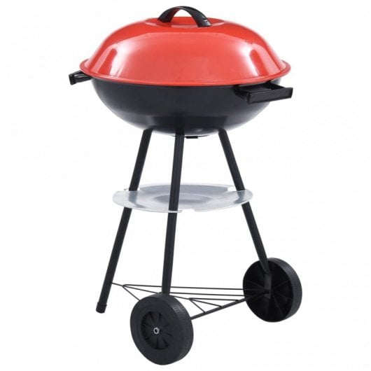 VidaXL Barbecue à charbon portable XXL Rouge