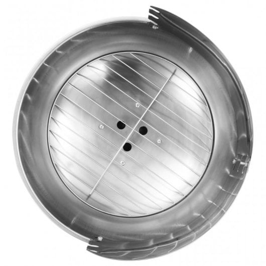 VidaXL Barbacoa de Carbón con Pedestal Acero Inoxidable