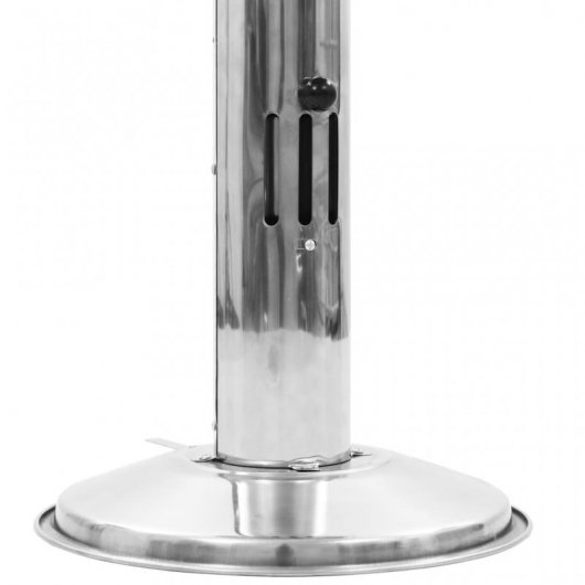 VidaXL Barbacoa de Carbón con Pedestal Acero Inoxidable