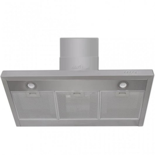 VidaXL Campana Extractora Decorativa 90cm D Acero Inoxidable