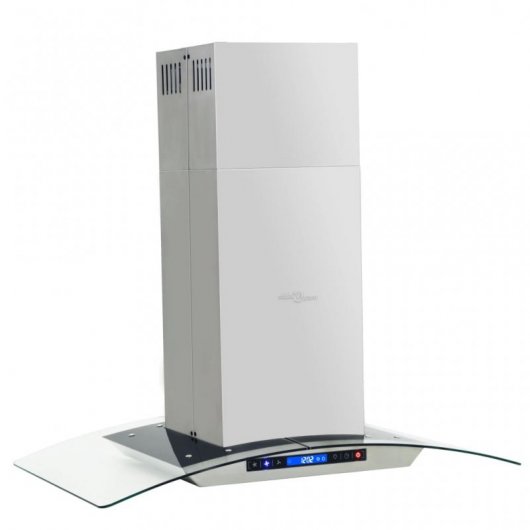 VidaXL Campana Decorativa 90cm Acero/Cristal