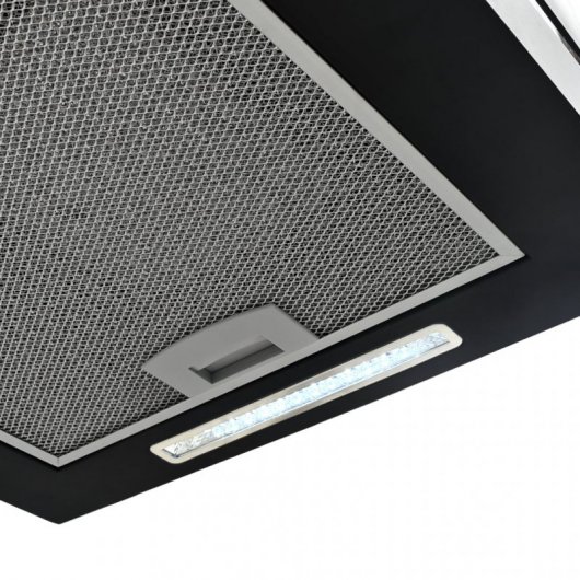 VidaXL Campana Decorativa de Isla 37cm D Negro