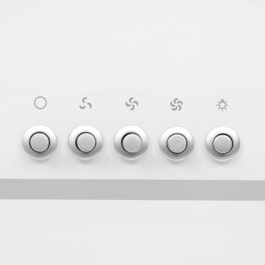 VidaXL Campana Decorativa 90cm Cristal Blanco