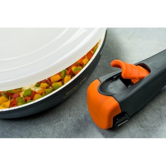 ECO-DE Granite Stone Set de 2 Sartenes + Cazo con Mango Extraible